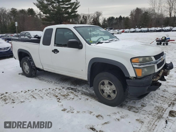 2007 Chevrolet Colorado Work Truck with VIN 1GCDT19EX78130957, listed as a Copart auction lot 85869154 with 141,374 mi miles and Clean Title. Bid and sale history available at carsss.com. Image 4.