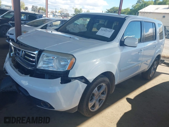 2013 Honda Pilot EX-L with VIN 5FNYF4H75DB007169, listed as a IAAI auction lot 41923727 with 135,105 mi miles and . Bid and sale history available at DreamBid. Image 2.