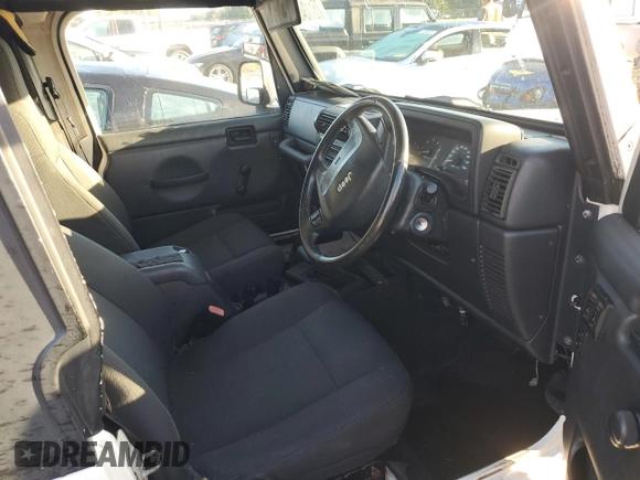 2006 Jeep Wrangler Sport Right Hand Drive with VIN 1J4F449SX6P733578, listed as a Copart auction lot 75113494 with 0 mi miles and Salvage Title. Bid and sale history available at carsss.com. Image 8.