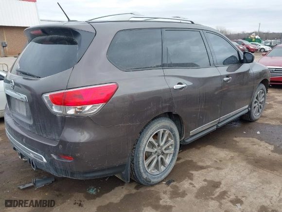 2016 Nissan Pathfinder S with VIN 5N1AR2MN1GC659687, listed as a IAAI auction lot 41565883 with 149,421 mi miles. Bid and sale history available at carsss.com. Image 4.