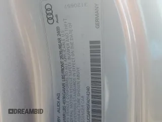 2015 Audi S5 Premium Plus with VIN WAUCGAFR5FA014240, listed as a Copart auction lot 46803145 with 79,657 mi miles and Salvage Title. Bid and sale history available at carsss.com. Image 14.