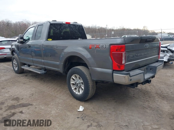 2021 Ford Super Duty F-250 SRW XL with VIN 1FT7X2B63MEC04131, listed as a IAAI auction lot 41864148 with 129,452 mi miles. Bid and sale history available at carsss.com. Image 3.