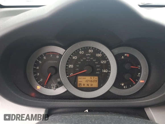 2008 Toyota RAV4 with VIN JTMBK33V685061265, listed as a Copart auction lot 52308535 with 104,609 mi miles and Salvage Title. Bid and sale history available at carsss.com. Image 9.