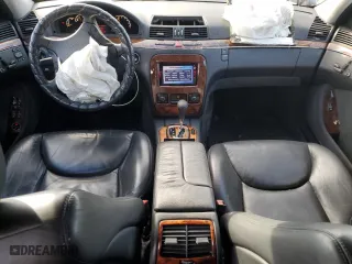 2006 Mercedes-Benz S-Class 5.0L with VIN WDBNG75J26A483293, listed as a Copart auction lot 43357735 with 0 mi miles and Salvage Title. Bid and sale history available at carsss.com. Image 8.
