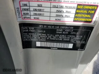 2007 Volvo C70 with VIN YV1MC68257J016050, listed as a Copart auction lot 70265854 with 152,303 mi miles and Salvage Title. Bid and sale history available at carsss.com. Image 15.