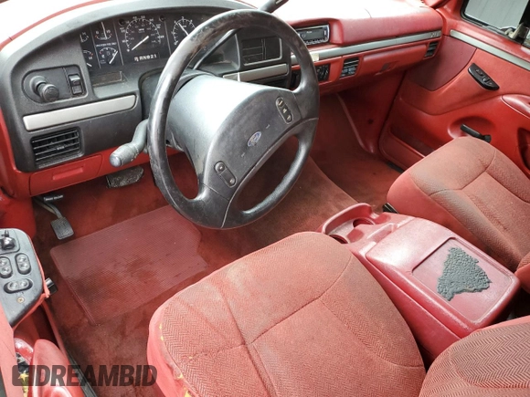 1992 Ford F-150 with VIN 1FTEX15N7NKB90791, listed as a Copart auction lot 86309504 with Not Provided miles and Salvage Title. Bid and sale history available at carsss.com. Image 8.