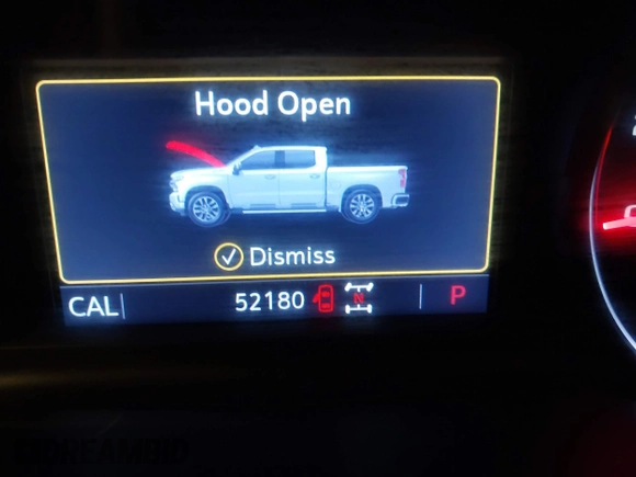 2021 Chevrolet Silverado 1500 LT Trail Boss with VIN 1GCPYFEL2MZ177616, listed as a IAAI auction lot 41941422 with 52,180 mi miles and . Bid and sale history available at DreamBid. Image 7.