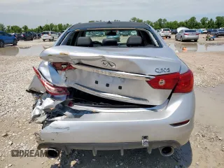 2015 Infiniti Q50 with VIN JN1BV7AP7FM331225, listed as a Copart auction lot 58298965 with 148,267 mi miles and Salvage title. Bid and sale history available at DreamBid. Image 6.