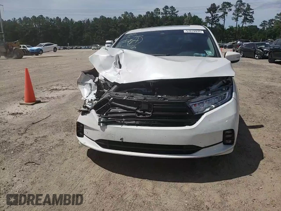 2024 Honda Odyssey Touring with VIN 5FNRL6H84RB014767, listed as a Copart auction lot 57070935 with Not provided miles and Salvage title. Bid and sale history available at DreamBid. Image 13.