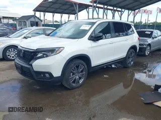 2021 Honda Passport EX-L with VIN 5FNYF8H54MB041738, listed as a IAAI auction lot 42310470 with 52,409 mi miles and . Bid and sale history available at DreamBid. Image 18.