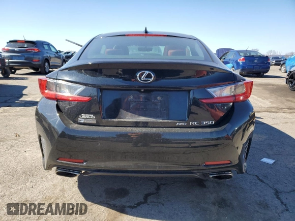 2016 Lexus RC 350 F Sport z VIN JTHSE5BC4G5006121, wystawiony jako Copart lot #46882325 z przebiegiem 95 520 mil mil oraz Szkoda całkowita • Salvage title. Historia ofert i sprzedaży dostępna na DreamBid. Obrazek 6.