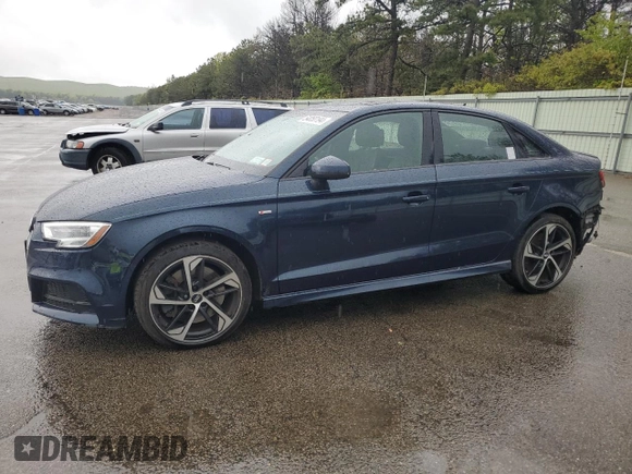 2020 Audi A3 Sedan S line Premium with VIN WAUBEGFF1LA053171, listed as a Copart auction lot 54050194 with 33,318 mi miles and Salvage Title. Bid and sale history available at carsss.com. Image 1.