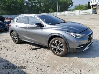 2017 Infiniti QX30 Luxury with VIN SJKCH5CR5HA026609, listed as a Copart auction lot 60020864 with 57,292 mi miles and Salvage Title. Bid and sale history available at carsss.com. Image 4.