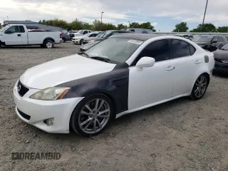 2007 Lexus IS 350 with VIN JTHBE262772009905, listed as a Copart auction lot 52473995 with 93,080 mi miles and Salvage Title. Bid and sale history available at DreamBid. Image 1.