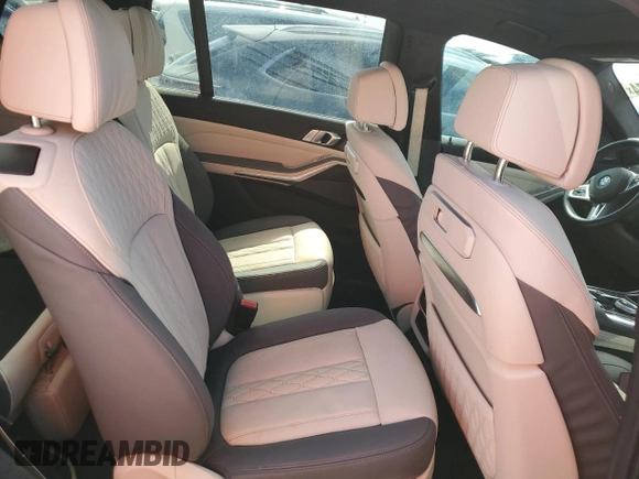 2024 BMW X7 M60i with VIN 5UX33EM04R9S50411, listed as a Copart auction lot 76962074 with 0 mi miles and Salvage Title. Bid and sale history available at carsss.com. Image 11.