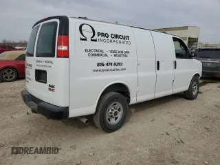 2017 GMC Savana Cargo z VIN 1GTW7AFF7H1291089, wystawiony jako Copart lot #49146145 z przebiegiem Nie podano mil oraz Szkody całkowita. Historia ofert i sprzedaży dostępna na DreamBid. Obrazek 3.