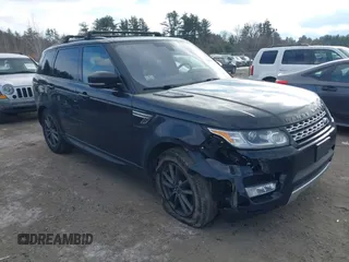 2016 Land Rover Range Rover Sport V6 HSE with VIN SALWR2PF1GA102412, listed as a IAAI auction lot 41286434 with 185,307 mi miles. Bid and sale history available at carsss.com. Image 1.