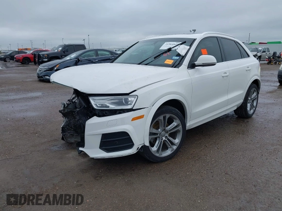 2017 Audi Q3 Premium Plus with VIN WA1JCCFS7HR002948, listed as a IAAI auction lot 41564849 with 31,745 mi miles and . Bid and sale history available at DreamBid. Image 2.
