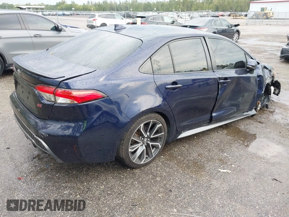 2021 Toyota Corolla SE with VIN JTDS4MCE6MJ054785, listed as a IAAI auction lot 41881709 with 62,833 mi miles. Bid and sale history available at carsss.com. Image 4.