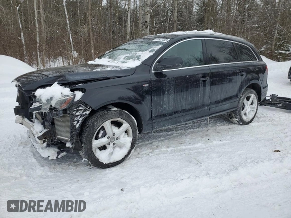 2013 Audi Q7 3.0L TDI Vorsprung Edition with VIN WA1WMCFE1DD003517, listed as a Copart auction lot 44537485 with 161,067 mi miles and Salvage Title. Bid and sale history available at carsss.com. Image 1.