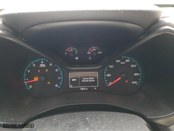 2021 Chevrolet Colorado 4WD Work Truck with VIN 1GCGTBEN4M1118526, listed as a Copart auction lot 52299895 with 70,015 mi miles and Salvage Title. Bid and sale history available at carsss.com. Image 9.