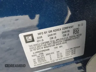 2023 Buick Encore GX Preferred with VIN KL4MMBS23PB034586, listed as a IAAI auction lot 42342330 with 12,272 mi miles and . Bid and sale history available at DreamBid. Image 9.