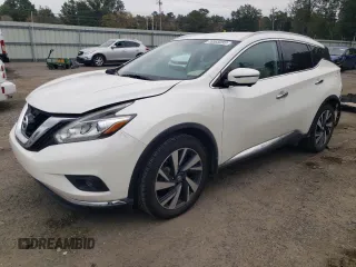 2017 Nissan Murano Platinum z VIN 5N1AZ2MG3HN124254, wystawiony jako Copart lot #76585093 z przebiegiem 102 764 mil mil oraz Szkoda całkowita • Salvage title. Historia ofert i sprzedaży dostępna na DreamBid. Obrazek 1.