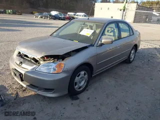 2003 Honda Civic Hybrid with VIN JHMES96613S028123, listed as a IAAI auction lot 41276723 with 84322 miles. Bid and sale history available at carsss.com. Image 2.