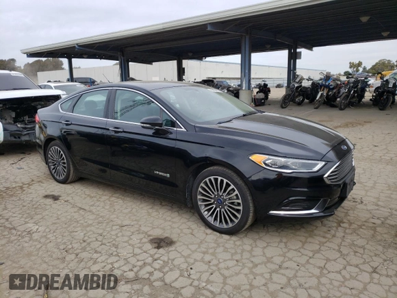 2018 Ford Fusion Hybrid SE with VIN 3FA6P0LU4JR111114, listed as a Copart auction lot 41459803 with 122,960 mi miles. Bid and sale history available at carsss.com. Image 4.