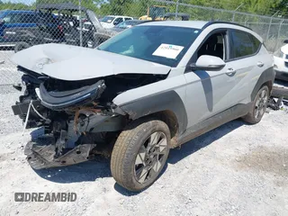 2024 Hyundai Kona SEL with VIN KM8HB3AB2RU171025, listed as a IAAI auction lot 42045900 with 22,002 mi miles and . Bid and sale history available at carsss.com. Image 2.