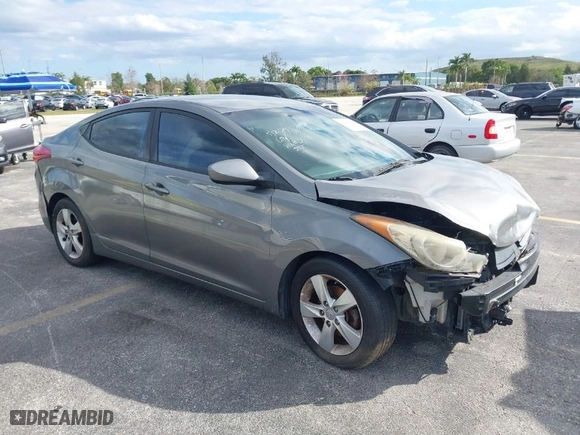 2013 Hyundai Elantra GLS PZEV with VIN 5NPDH4AE1DH360432, listed as a IAAI auction lot 41440366 with 106,047 mi miles. Bid and sale history available at carsss.com. Image 1.