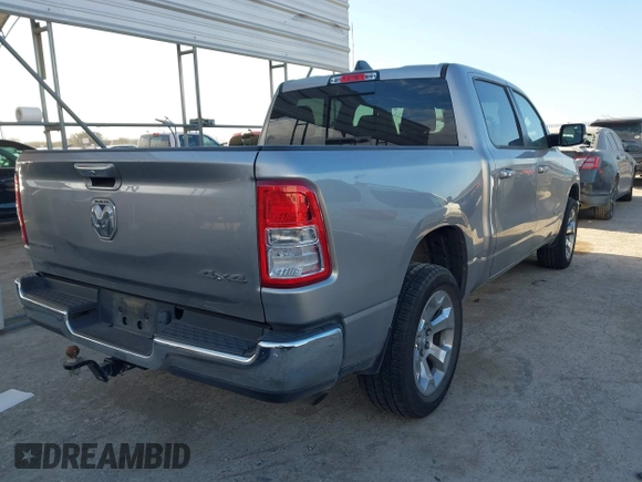 2019 Ram 1500 Big Horn/Lone Star with VIN 1C6RRFFG0KN727866, listed as a IAAI auction lot 41270371 with 49,486 mi miles. Bid and sale history available at carsss.com. Image 4.