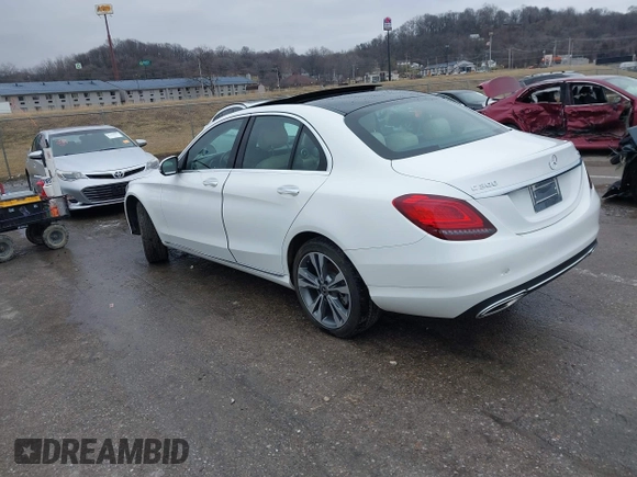 2021 Mercedes-Benz C 300 with VIN W1KWF8EB8MR604811, listed as a IAAI auction lot 41507214 with 29,349 mi miles and . Bid and sale history available at DreamBid. Image 3.