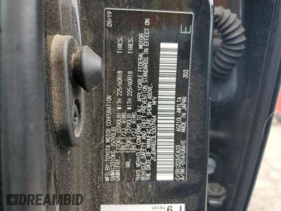 2020 Lexus NX 300 with VIN JTJDARBZ3L5007964, listed as a Copart auction lot 58814485 with 109,063 mi miles and Clean title. Bid and sale history available at DreamBid. Image 13.