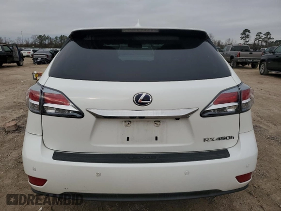 2014 Lexus RX 450h with VIN JTJZB1BA7E2413880, listed as a Copart auction lot 44543315 with 119,351 mi miles and Salvage title. Bid and sale history available at DreamBid. Image 6.