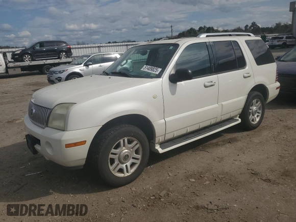 2004 Mercury Mountaineer Convenience z VIN 4M2DU86WX4ZJ38009, wystawiony jako Copart lot #51409825 z przebiegiem 135 324 mil mil oraz Czysty tytuł • Clean title. Historia ofert i sprzedaży dostępna na DreamBid. Obrazek 1.