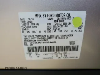 2016 Ford Explorer Sport with VIN 1FM5K8GT9GGB14686, listed as a Copart auction lot 84963664 with 98,751 mi miles and Non Repairable. Bid and sale history available at DreamBid. Image 15.