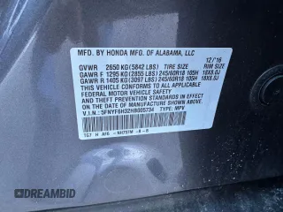 2017 Honda Pilot EX with VIN 5FNYF6H32HB005734, listed as a Copart auction lot 43256325 with 192,849 mi miles and Clean Title. Bid and sale history available at DreamBid. Image 10.