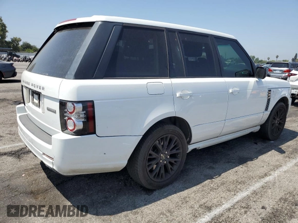2012 Land Rover Range Rover SC Autobiography with VIN SALMP1E48CA384650, listed as a Copart auction lot 63293455 with 152,666 mi miles and Salvage title. Bid and sale history available at DreamBid. Image 3.