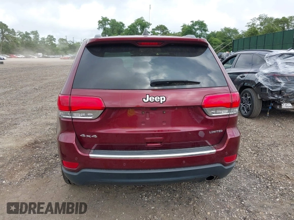 2017 Jeep Grand Cherokee Limited with VIN 1C4RJFBG4HC873889, listed as a IAAI auction lot 42726154 with 52,896 mi miles and . Bid and sale history available at DreamBid. Image 16.