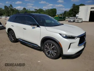 2023 Infiniti QX60 Autograph with VIN 5N1DL1HU3PC353763, listed as a Copart auction lot 52524745 with 25,541 mi miles and Salvage title. Bid and sale history available at DreamBid. Image 4.