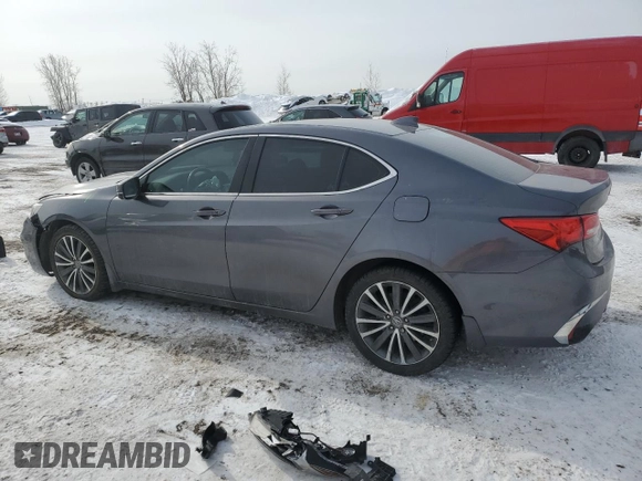 2018 Acura TLX Technology z VIN 19UUB3F5XJA802956, wystawiony jako Copart lot #46687825 z przebiegiem Nie podano mil oraz Szkoda całkowita • Salvage title. Historia ofert i sprzedaży dostępna na DreamBid. Obrazek 2.