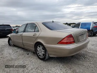 2003 Mercedes-Benz S-Class 4.3L with VIN WDBNG70J13A378120, listed as a Copart auction lot 42592815 with 0 mi miles and Salvage Title. Bid and sale history available at carsss.com. Image 2.