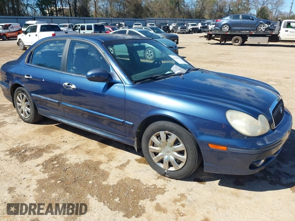 2003 Hyundai Sonata with VIN KMHWF25SX3A790609, listed as a IAAI auction lot 41716098 with 216,240 mi miles. Bid and sale history available at carsss.com. Image 1.