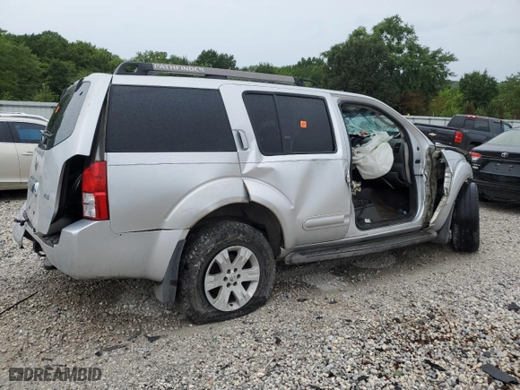 2005 Nissan Pathfinder LE with VIN 5N1AR18W65C712328, listed as a Copart auction lot 63112624 with 0 mi miles and Non Repairable. Bid and sale history available at carsss.com. Image 3.