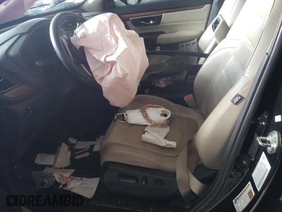 2017 Honda CR-V EX-L with VIN 5J6RW2H89HL018688, listed as a Copart auction lot 46598855 with Not Provided miles and Salvage Title. Bid and sale history available at DreamBid. Image 7.