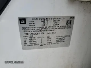 2013 Chevrolet Equinox LT with VIN 2GNFLNEK7D6101856, listed as a Copart auction lot 89094965 with 197,626 mi miles and Clean Title. Bid and sale history available at DreamBid. Image 13.
