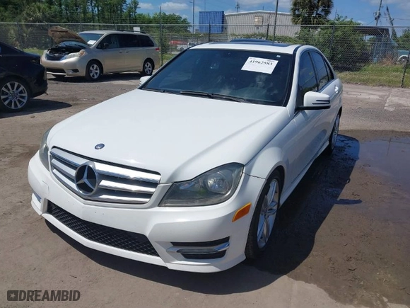 2013 Mercedes-Benz C-Class C 300 Sport with VIN WDDGF8AB9DR266104, listed as a IAAI auction lot 41962583 with 144,944 mi miles. Bid and sale history available at carsss.com. Image 2.