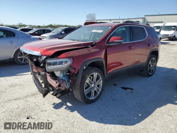 2023 GMC Acadia SLT with VIN 1GKKNULS3PZ140164, listed as a Copart auction lot 53366915 with 46,759 mi miles and Salvage title. Bid and sale history available at DreamBid. Image 1.