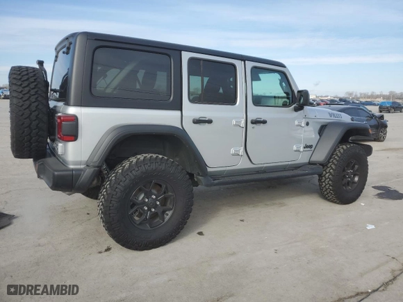 2024 Jeep Wrangler Sport S with VIN 1C4PJXDG6RW279816, listed as a Copart auction lot 41824775 with 5,309 mi miles and Clean Title. Bid and sale history available at carsss.com. Image 3.